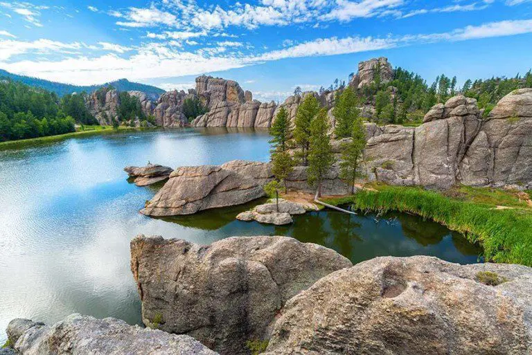 lakes in custer state park 768x513